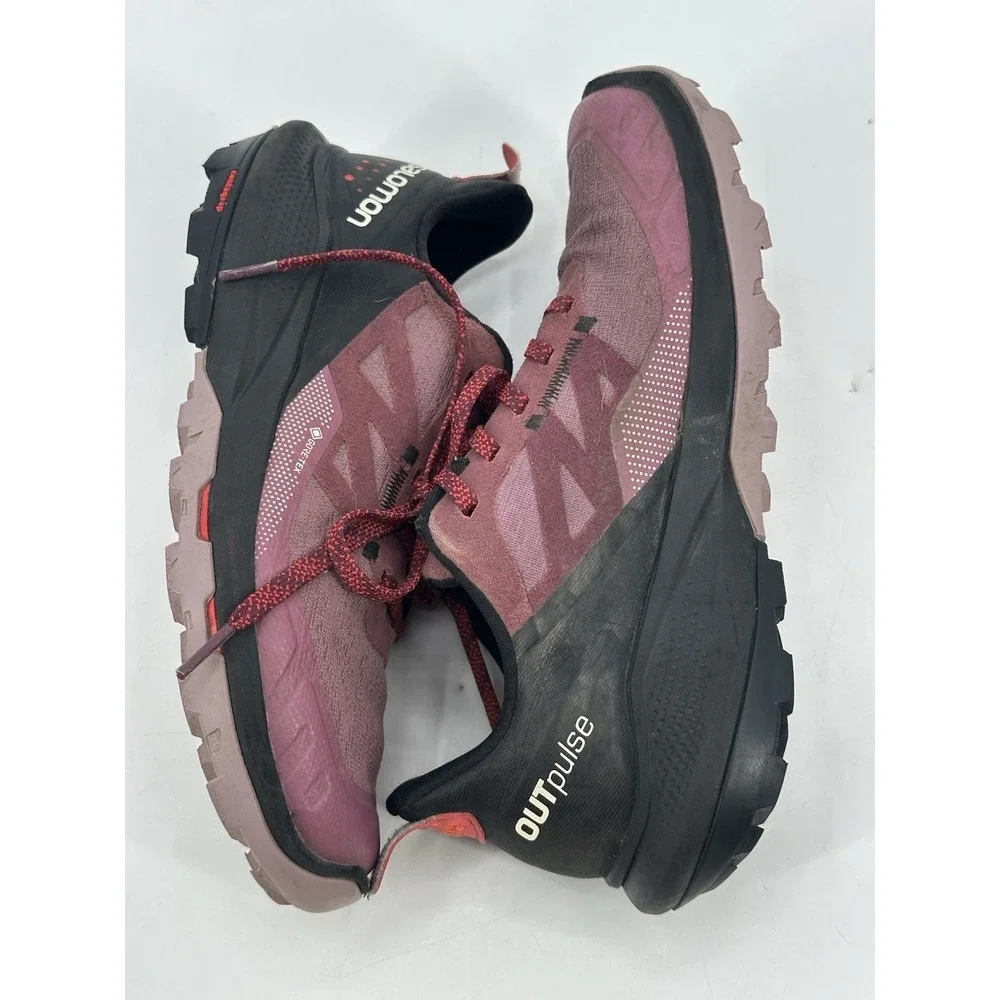 Salomon OutPulse GTX Waterproof Hiking Shoes Size 6.5 Women's‎ Purple/Black